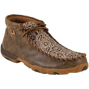 TWISTED X WOMEN'S NUDE PRINT DRIVING SHOES MOCS